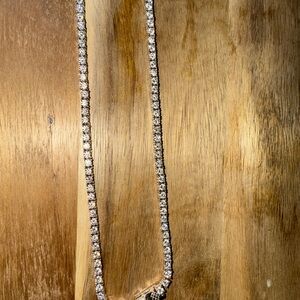 Sterling sliver Moissanite Tennis Necklace